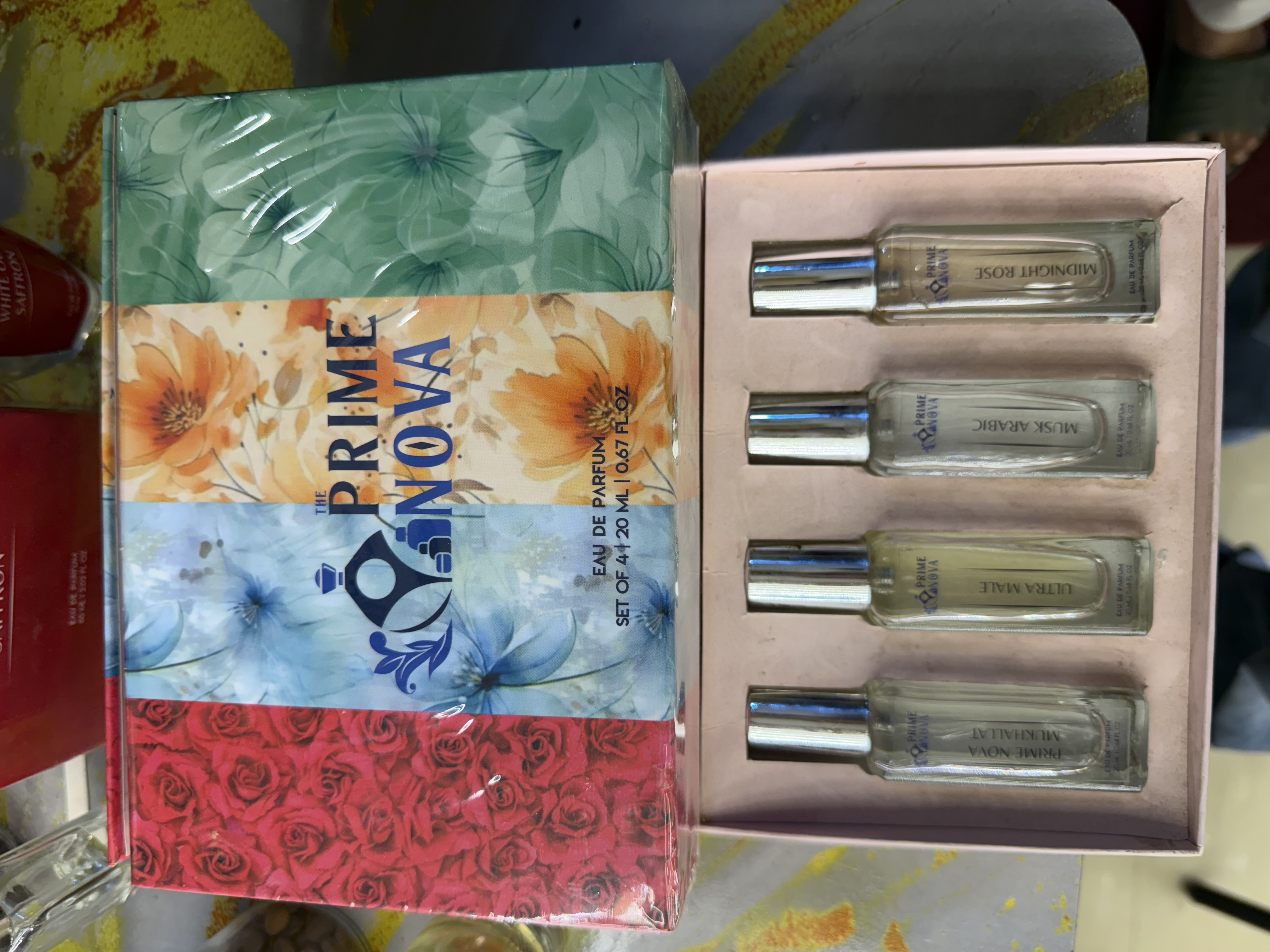 Prime nova combo(ultra male, musk arabic, prime nova mukhalat, midnight rose )